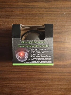 FAKE Security Camera With Red Dome Light ECircuit Indoor Outdoor Home New - Image 1 of 4
