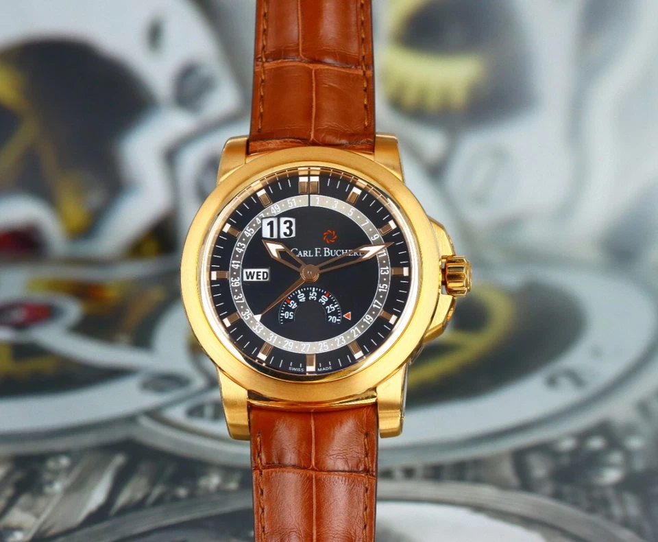 Calendario Carl F. Bucherer Patravi EvoTec - Oro Rosa 18kt, 00.10629.03.33.01 Foto 1 de 4