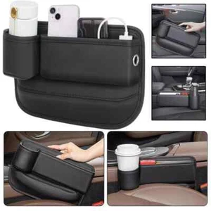 Car Accessories Seat Gap Filler Storage Box Phone Holder Organizer Driver Side - Picture 1 of 10