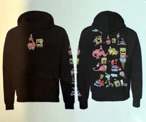 Boys Nickelodeon SpongeBob SquarePants Hooded Sweatshirt Hoodie, Size 8, Black - Picture 1 of 13