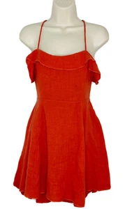 FREE PEOPLE Mujer Naranja Coral Infinito Verano Más que Un Mini Vestido Talla S - Imagen 1 de 7