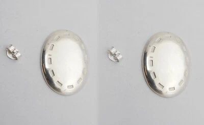 Orecchini a Lobo in Argento 925 con Perno e Farfallina - Immagine 1 di 2