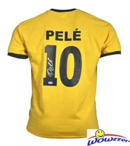 PELE #10 Authentic SIGNED Brazil Soccer Jersey PSA DNA Authenticated COA AUTO - Picture 1 of 6