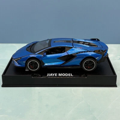 2024 Lamborghini Revuelto Diecast Model With Display - 1:32 Scale - Blue - Image 1 of 4