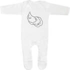'Oyster Shell' Baby Romper Jumpsuits / Sleep Suits (Ss013781)