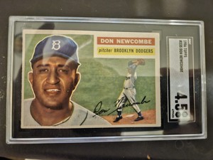 1956 TOPPS SET BREAK 235 DON NEWCOMBE SGC 4.5