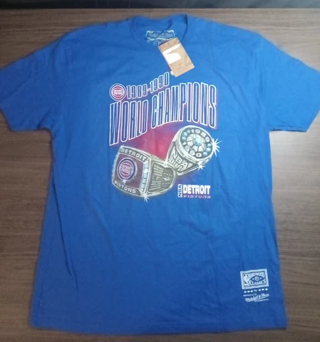 Mitchell & Ness NBA Detroit Pistons 1989-90 Champions Tagless T-Shirt Xxl nwt Cover