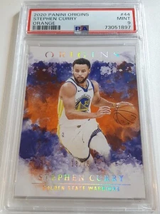 2020 Panini Origins Stephen Curry #44 ORANGE /75 Edition - PSA 9 (POP 2) - Picture 1 of 3