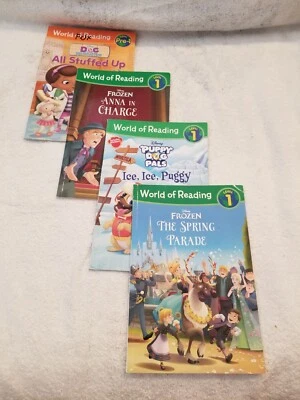 Lot of 4 World of Reading Books Disney / Disney Junior (Paperback) - Image 1 of 4