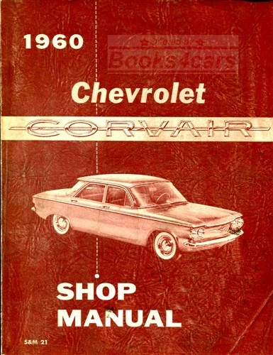 Corvair 1960 Tienda Manual Servicio Reparación Chevrolet Libro Haynes Chilton - Imagen 1 de 1