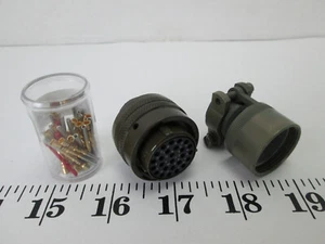 New NOS ITT Cannon 26 Position Circular Connector Plug Female Sockets SKU G - Picture 1 of 16