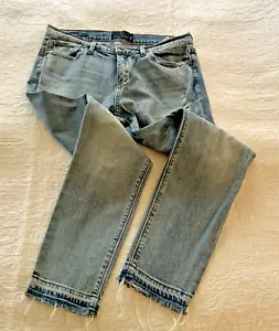 Lucky Brand Damen-Jeans Brooke Capri kurz niedrig erhöht Größe 6/29 roher Saum - Bild 1 von 12