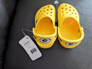Crocs Limited Ed NFL Green Bay Packers Clogs Toddler C8/9 NWT - Picture 1 of 5