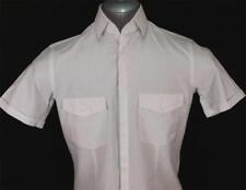New Men's Cecil Gee Pinstripe Shirt Medium Slim Fit Button pockets Short Sleeve