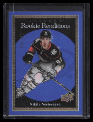 2023-24 Upper Deck Trilogy #RR-26 Nikita Nesterenko Rookie Renditions Blue #/499 - Image 1 of 2