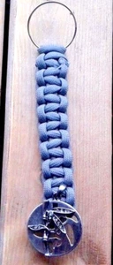 Bamboo Stalk Charm Paracord Keychain Keyring Handmade in USA  - Picture 1 of 2