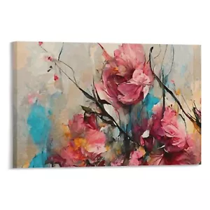 Saffron Abstract Modern Canvas Poster Art Modern Office Decor Living Room Decor - Picture 1 of 13