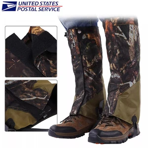 Hunting Gaiters Leg Gaiters, Waterproof Adjustable Snow Boot Gaiters for Hiking - Picture 1 of 11
