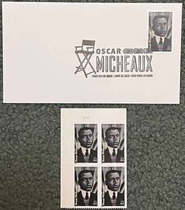 Oscar Micheaux - US Scott 4464 - First Day Issue FDC plus 4 stamps! - Picture 1 of 1