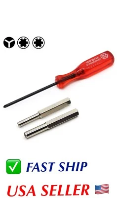 3.8mm 4.5mm Tri-wing Security Bit Fix Screwdriver Nintendo NES SNES N64 Game Boy - Image 1 of 4