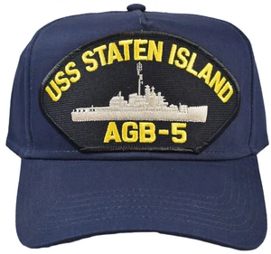 SOMBRERO BARCO USS STATEN ISLAND AGB-5 - AZUL MARINO - Imagen 1 de 1
