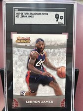 2007-08 Topps Trademark Moves LeBron James #23.Graded SGC 9 MT