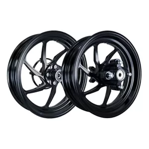 MOS MF07N Forged Alloy Wheels for Honda Grom Monkey 125 ABS 2018-2021 Black - Picture 1 of 9