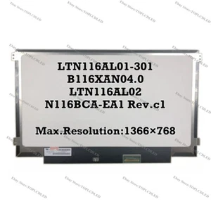 LTN116AL01-301 Fit B116XAN04.0 LTN116AL02 N116BCA-EA1 Rev.c1 HD IPS LCD Screen - Picture 1 of 1