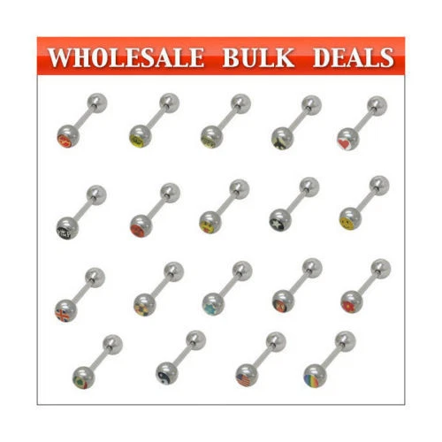 100 Logo Tongue Rings - bulk1 - Изображение 1 из 1