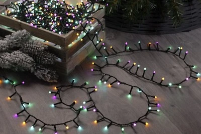 Christmas fairy Aurora colour lights 360 LED outdoor MAINS multiaction timer - Image 1 of 4