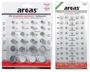 Knopfzellen Set kleine Uhrenbatterien Sortiment Gemischte Auswahl AG CR Sammlung - Bild 1 von 5