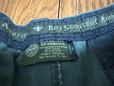 Scouts BSA of America Adult Classic 42 Canvas Uniform Cargo Shorts Summer Camp - Image 1 of 4