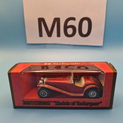 Matchbox Models Of Yesteryear 1934 Riley MPH Y-3 Boxed *VGC*. (refB) - Image 1 of 3