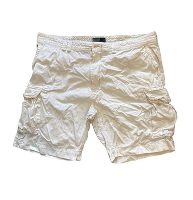 Polo Ralph Lauren Cargo Shorts Mens Size 48B Khaki Chino Utility Hiking Outdoors - Image 1 of 4