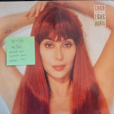Cher Love Hurts Vinyl Record VG+/VG GEF-24427 1991 - Image 1 of 2