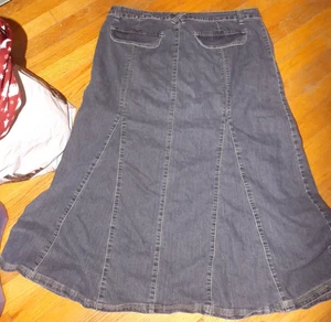L.A. Blues Jeansrock Denim lang blau ausgestellt Gr. XXL(20) - Bild 1 von 1