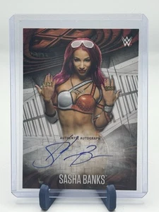 2017 Topps WWE Road to Wrestlemania - Autógrafos Sasha Banks/200 (AU) - Imagen 1 de 2
