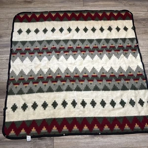 Earth Ragz Decke, Überwurf Southwest Navajo rot schwarz 63”x63” Multi Use Utility - Bild 1 von 11