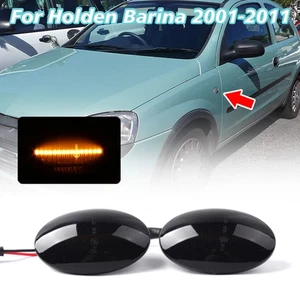For Holden Barina 2001-2011 2x Smoke Side Marker Guard Indicator Flasher Lights - Picture 1 of 14
