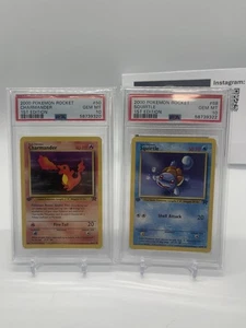 2000 Pokémon Rocket 1st Edition Charmander #50 & Squirtle #68 PSA 10 Set - Picture 1 of 3