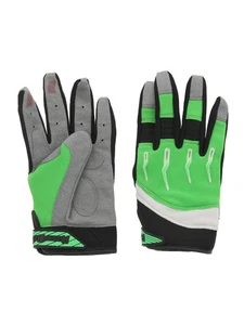 Race-Driven ATV MX Off Road Silicone Fingertip Riding Gloves Green - Picture 1 of 5