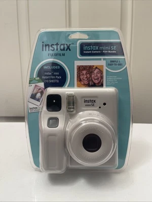 Fujifilm Instax Mini SE Gray Instant Camera + Instant Film Pack (10 Sheets) NEW - Image 1 of 4