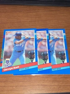 Donruss 1991 George Brett #201 Kansas City Royals Baseballkarten 3 Stück - Bild 1 von 3