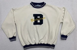 felpa budweiser vintage girocollo anni 80 uomo XL rara Franklin Mills IN - Foto 1 di 8