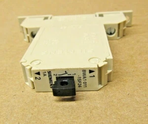 NEW SIEMENS 8WA1011-1SF24 TERMINAL BLOCK CIRCUIT BREAKER 1A (13 AVAILABLE) - Picture 1 of 1