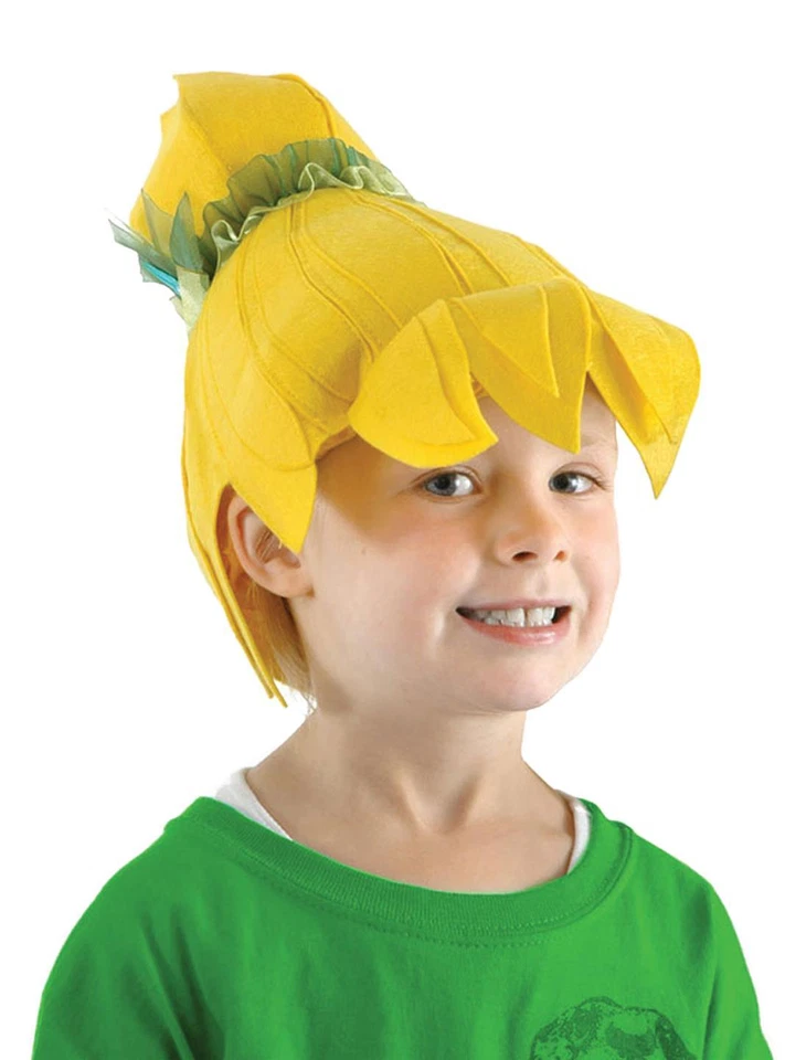 TINKERBELL FABRIC FAIRY YELLOW WIG COSTUME DRESS ELLU3201 NEW - Image 1 of 1