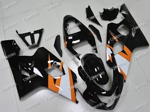 For 04-05 GSXR600/750 White Orange Blk ABS Injection Mold Bodywork Fairing Kit - Picture 1 of 8