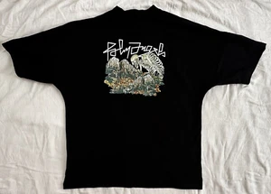 PALM ANGELS Desert Skull / Skeleton Graphic Print – Mens Black Cotton Tee Sz M - Picture 1 of 11
