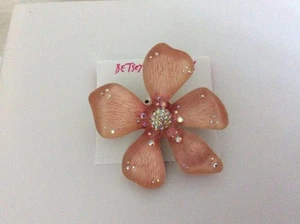 Spilla fiore tono oro Betsey Johnson $45 collezione luminosa #258a - Foto 1 di 5
