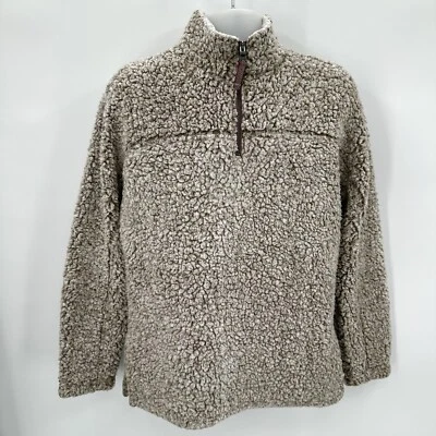 True Grit Pullover Sherpa Frosty Tipped 1/4 Zip Size Small Adult Men’s READ - Image 1 of 4